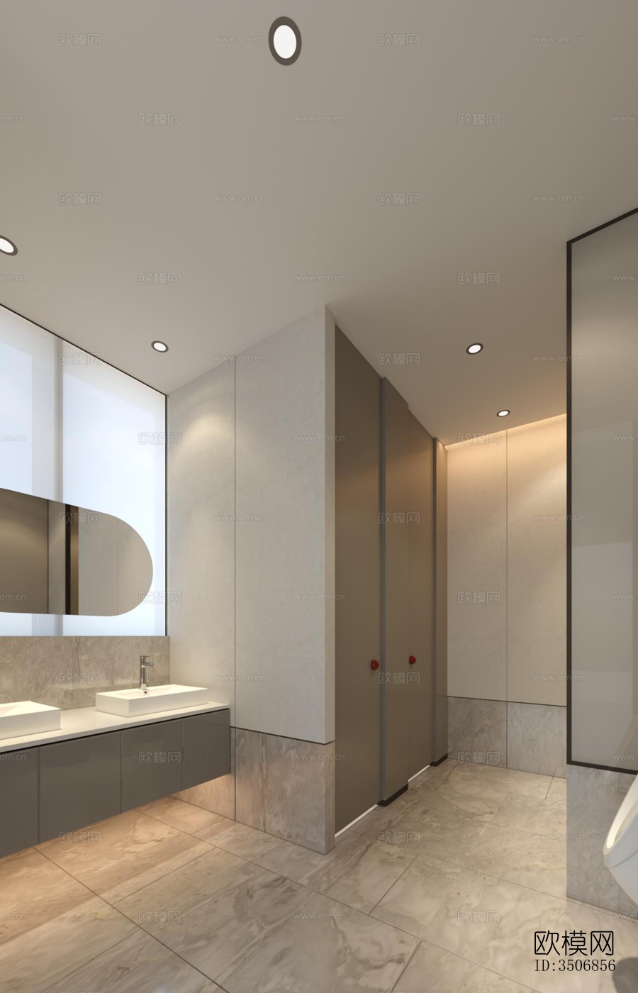 现代售楼处效果图下载（渲染图3）