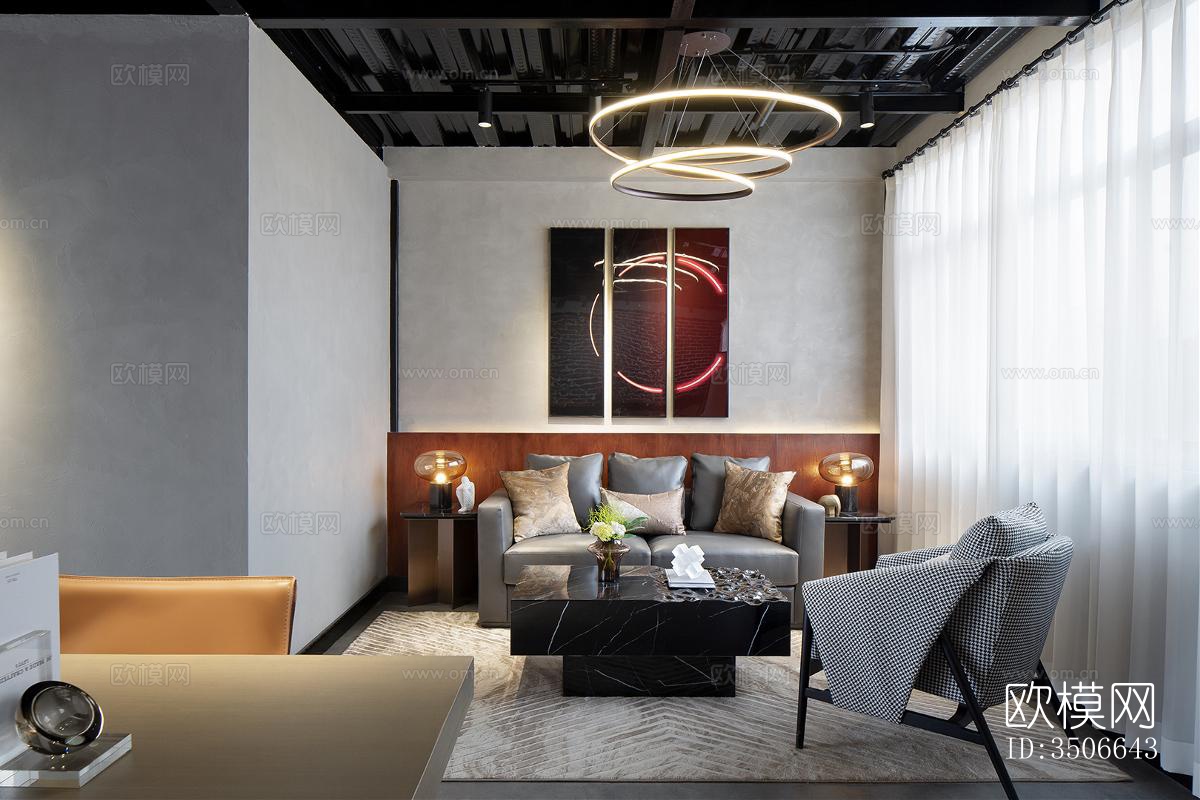 现代售楼处效果图下载（渲染图7）