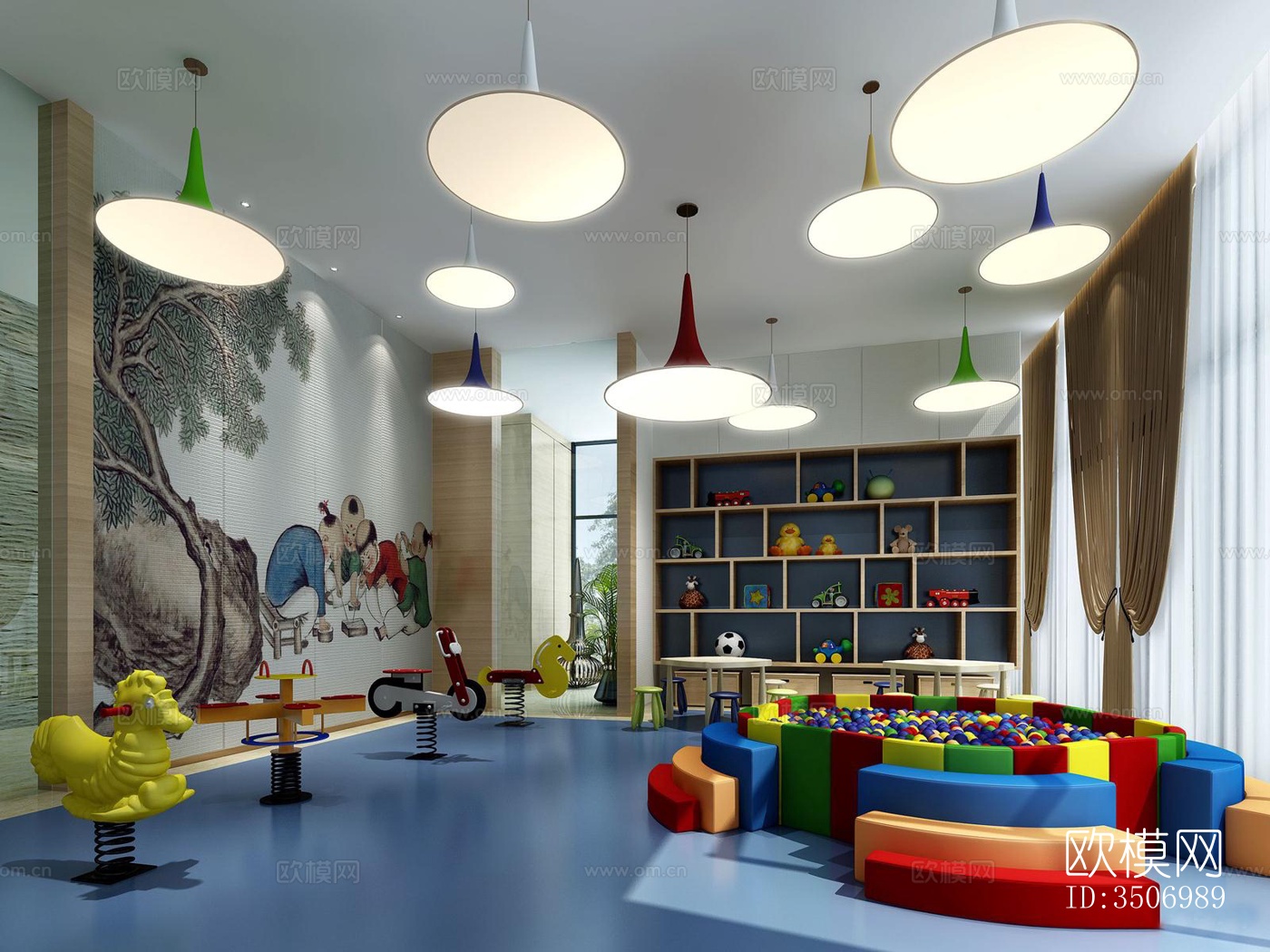 现代售楼处效果图下载（渲染图5）