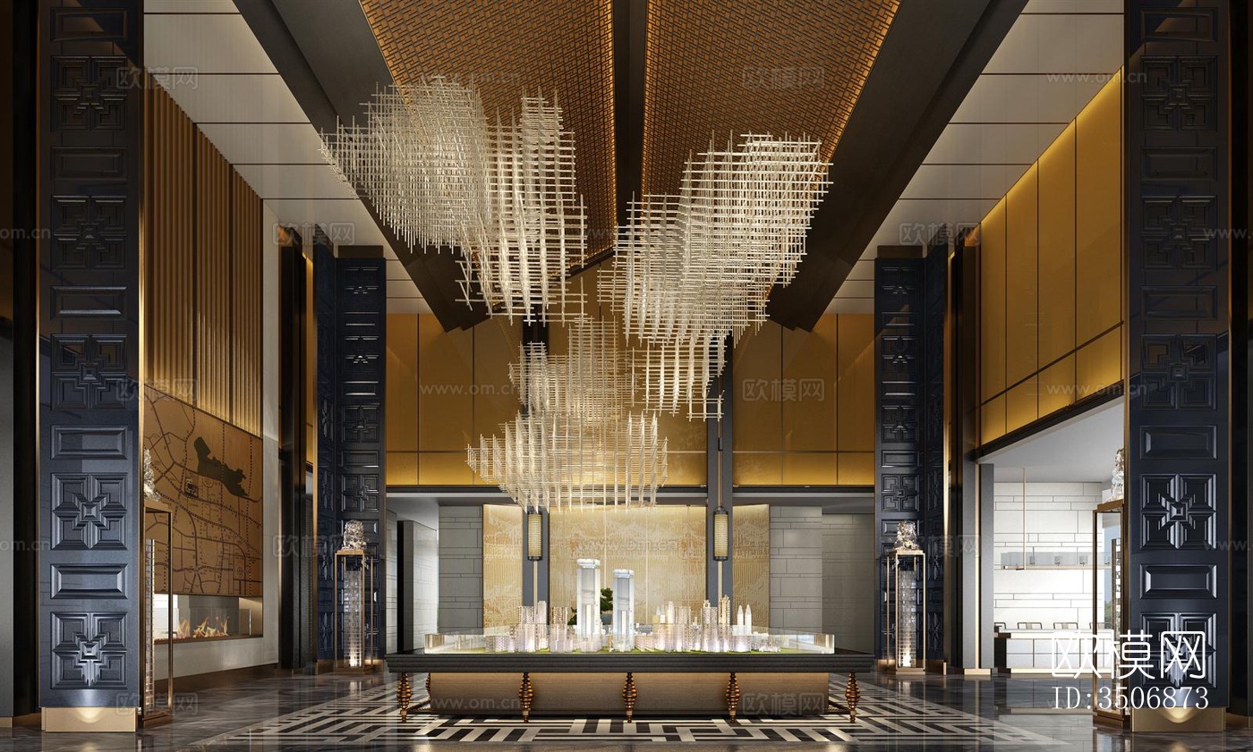 现代售楼处效果图下载（渲染图5）