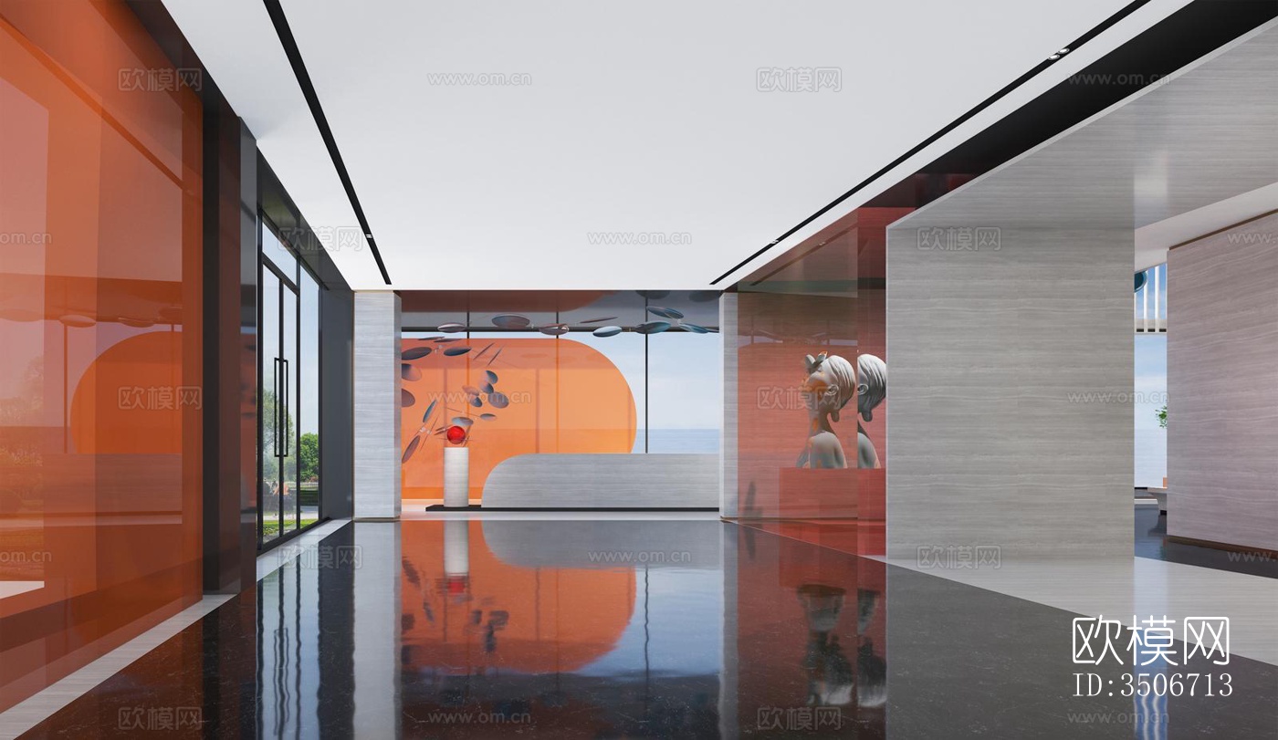 现代售楼处效果图下载（渲染图5）