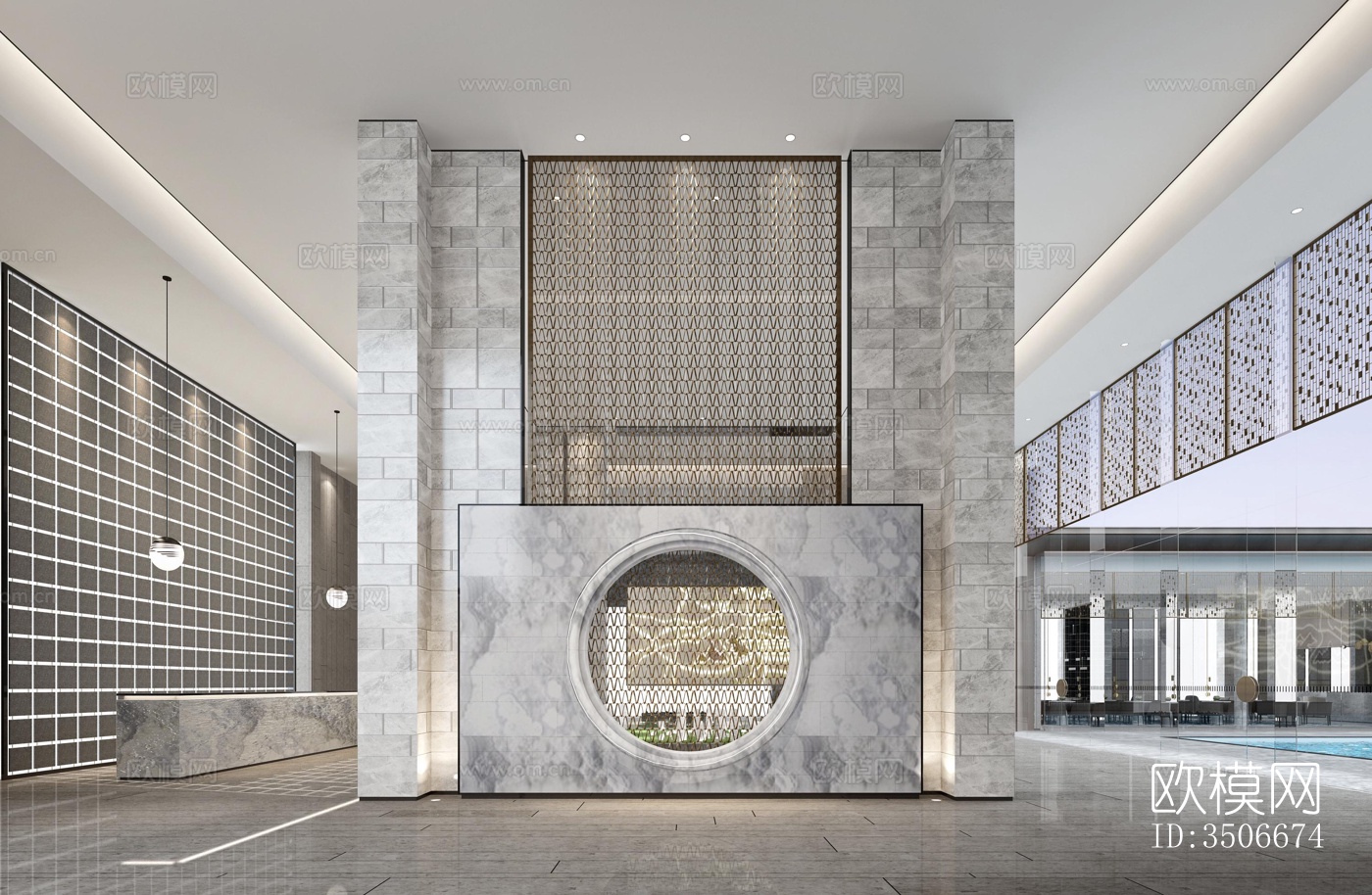 现代售楼处效果图下载（渲染图6）