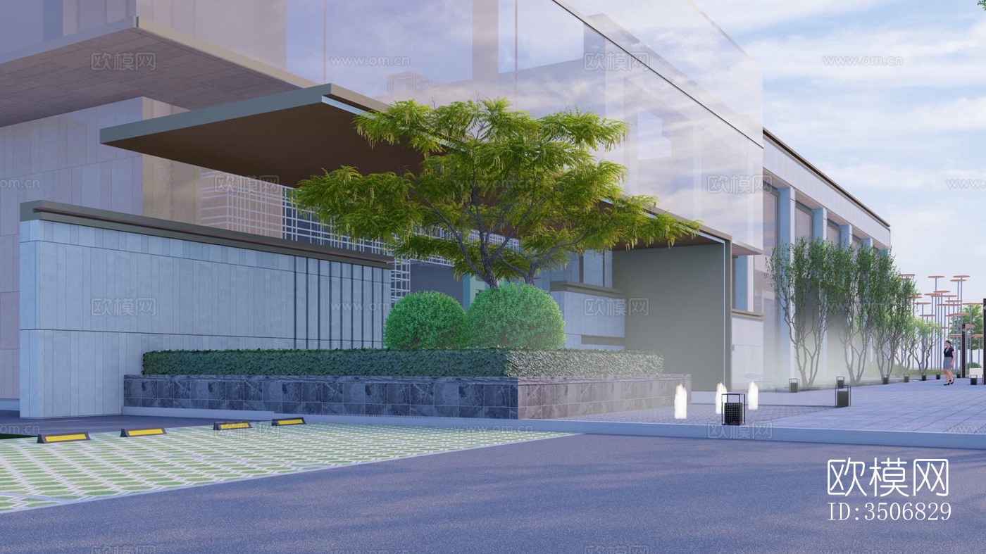 现代售楼处效果图下载（渲染图11）