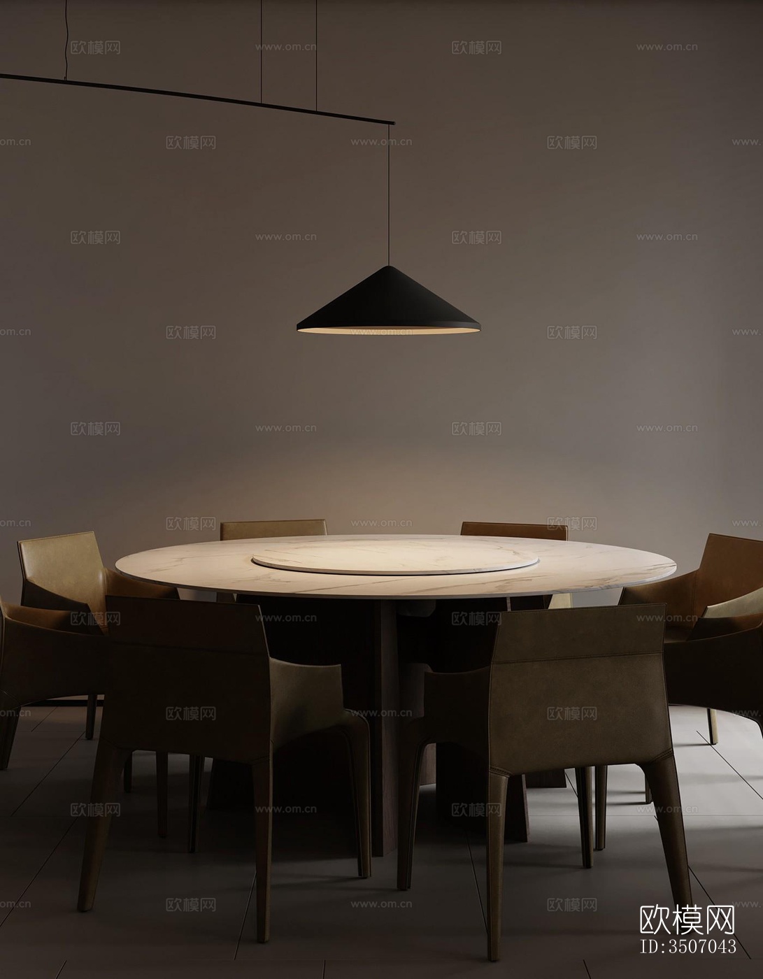 现代大平层效果图下载（渲染图19）