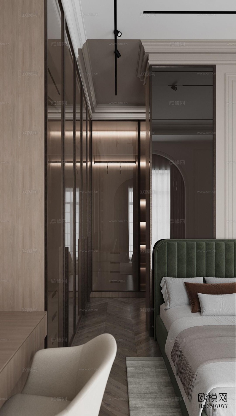 现代大平层效果图下载（渲染图13）