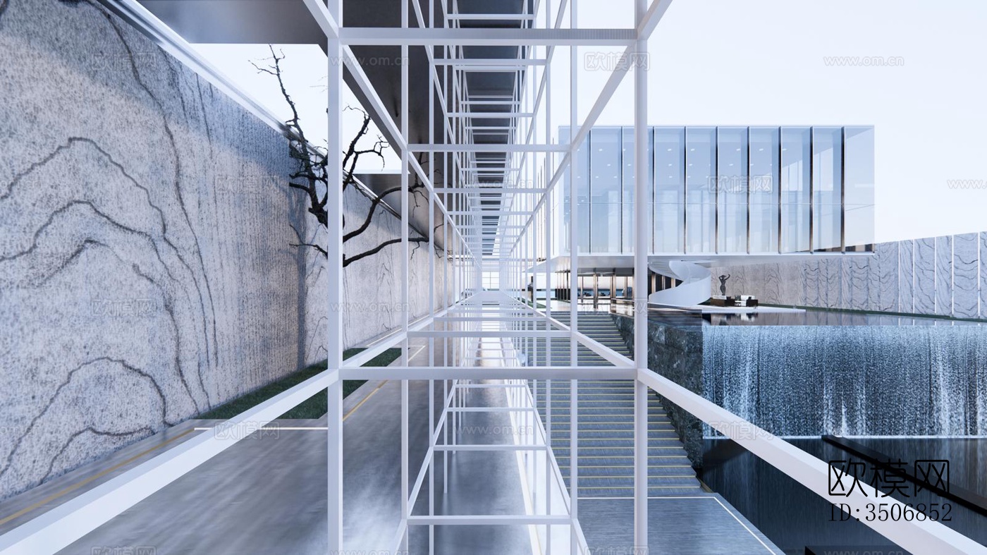 现代售楼处效果图下载（渲染图13）