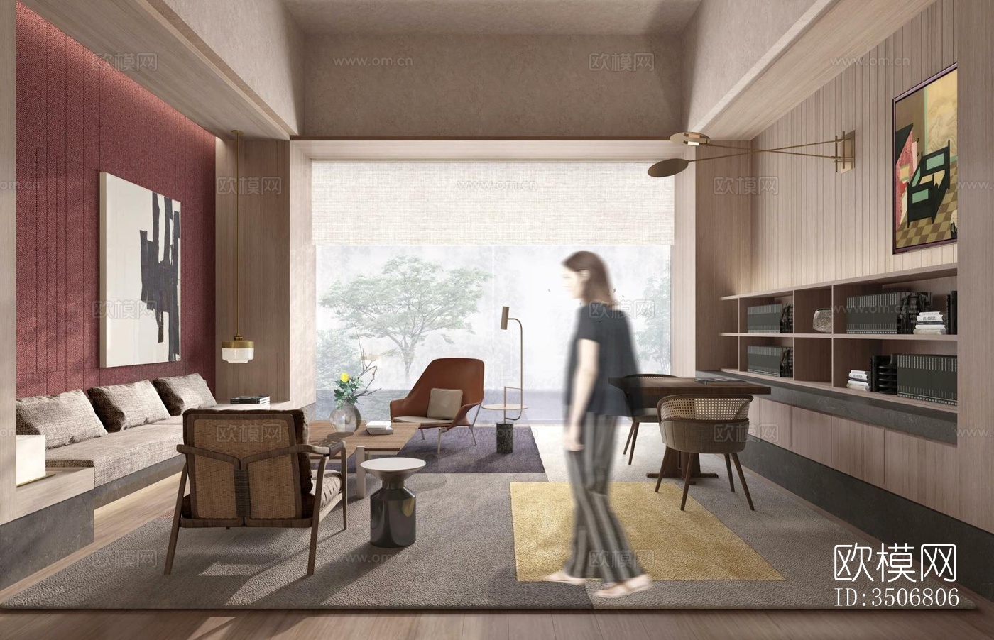 现代售楼处效果图下载（渲染图9）