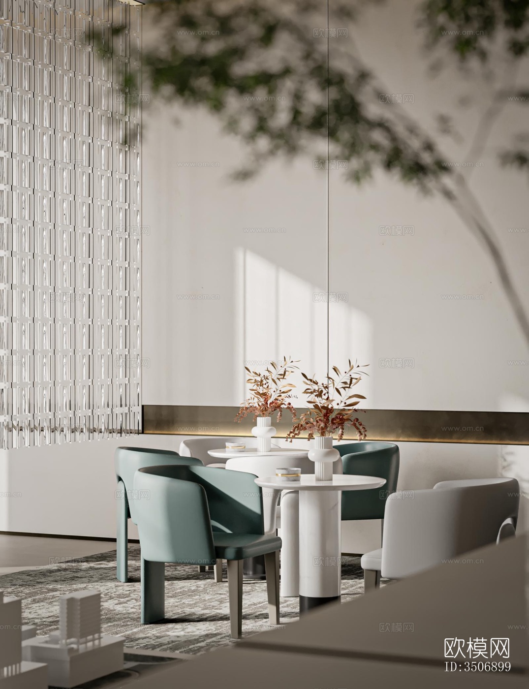 现代售楼处效果图下载（渲染图3）