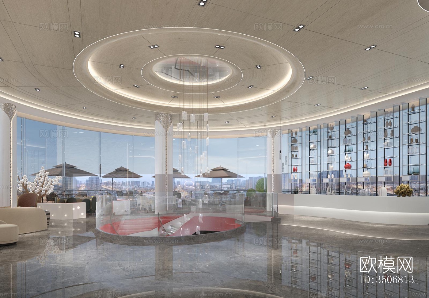 现代售楼处效果图下载（渲染图6）