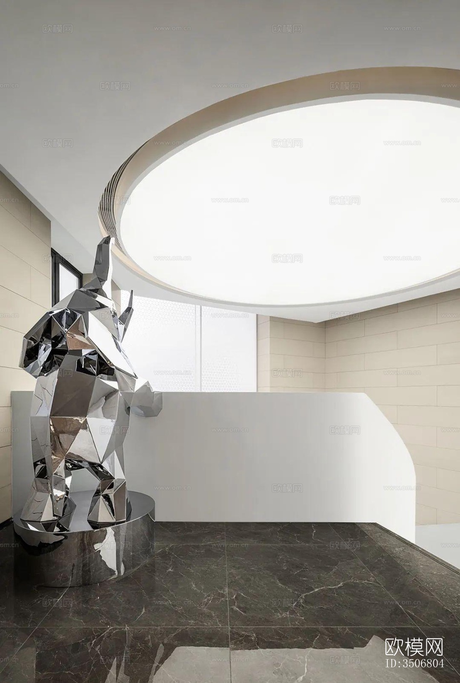 现代售楼处效果图下载（渲染图2）