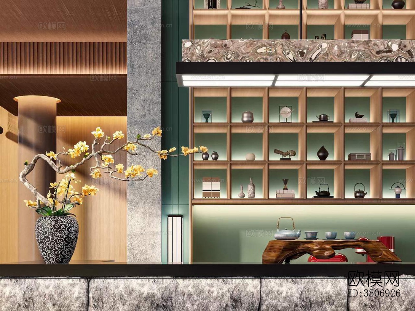 现代售楼处效果图下载（渲染图5）