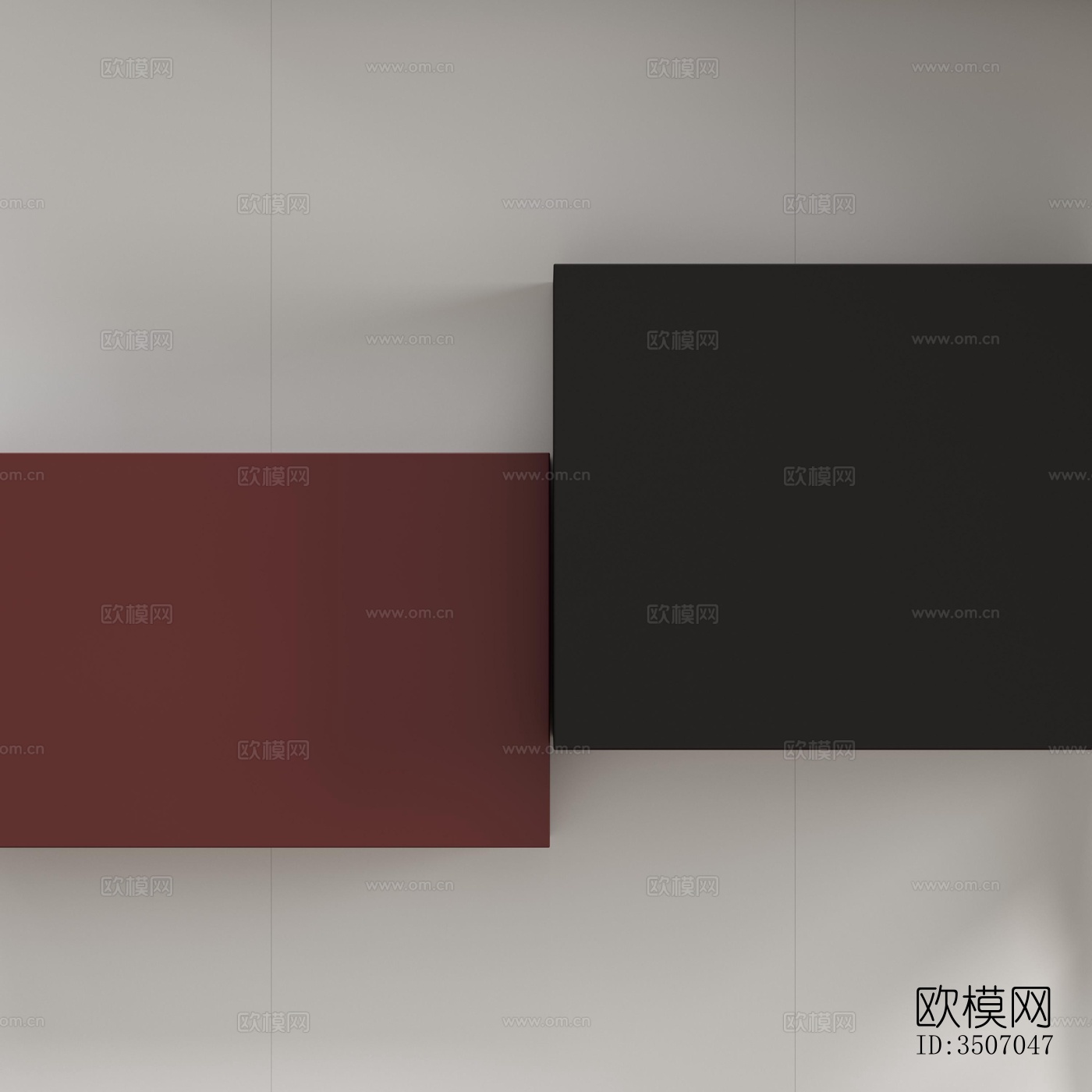 现代大平层效果图下载（渲染图19）