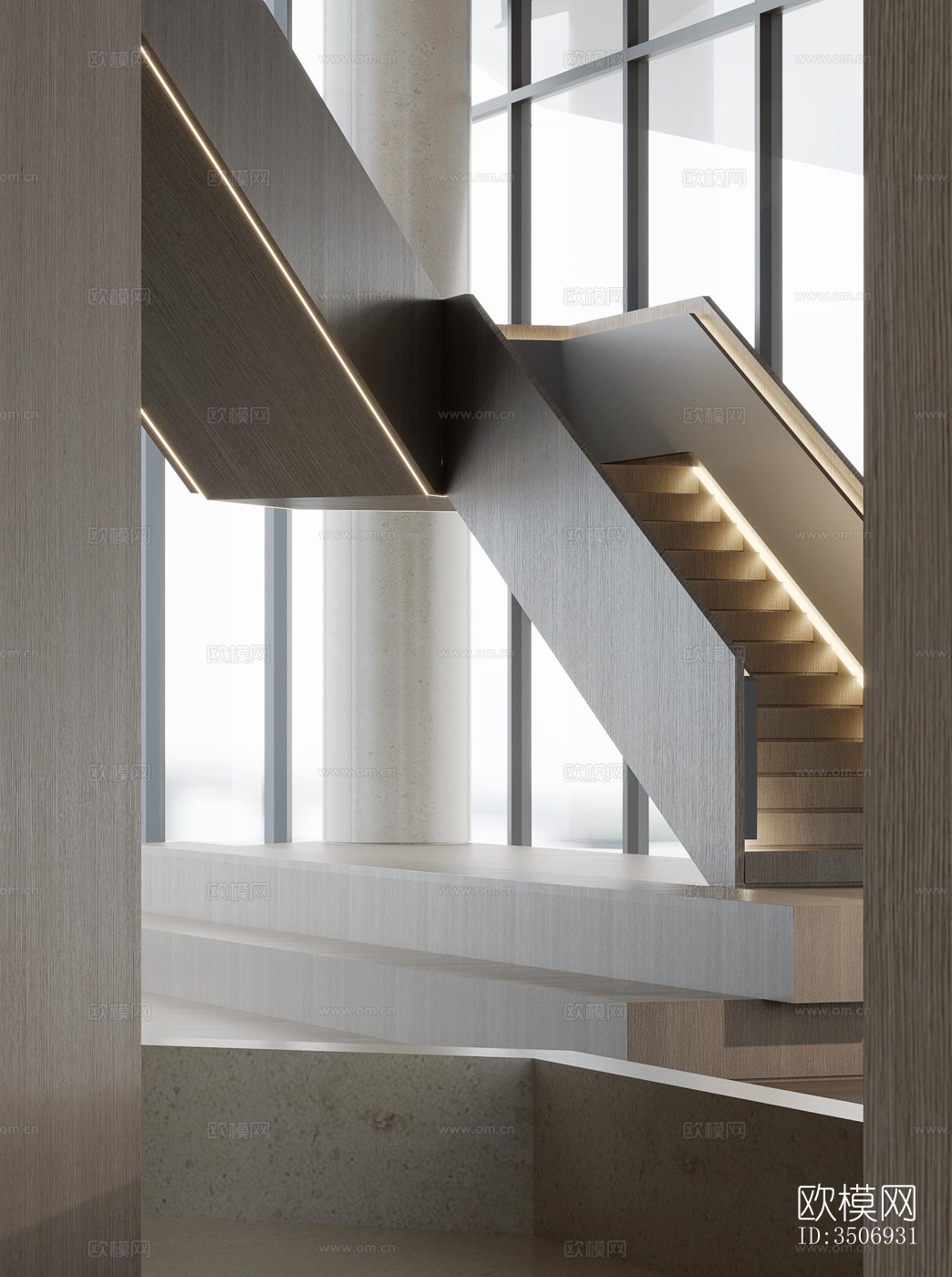 现代售楼处效果图下载（渲染图4）