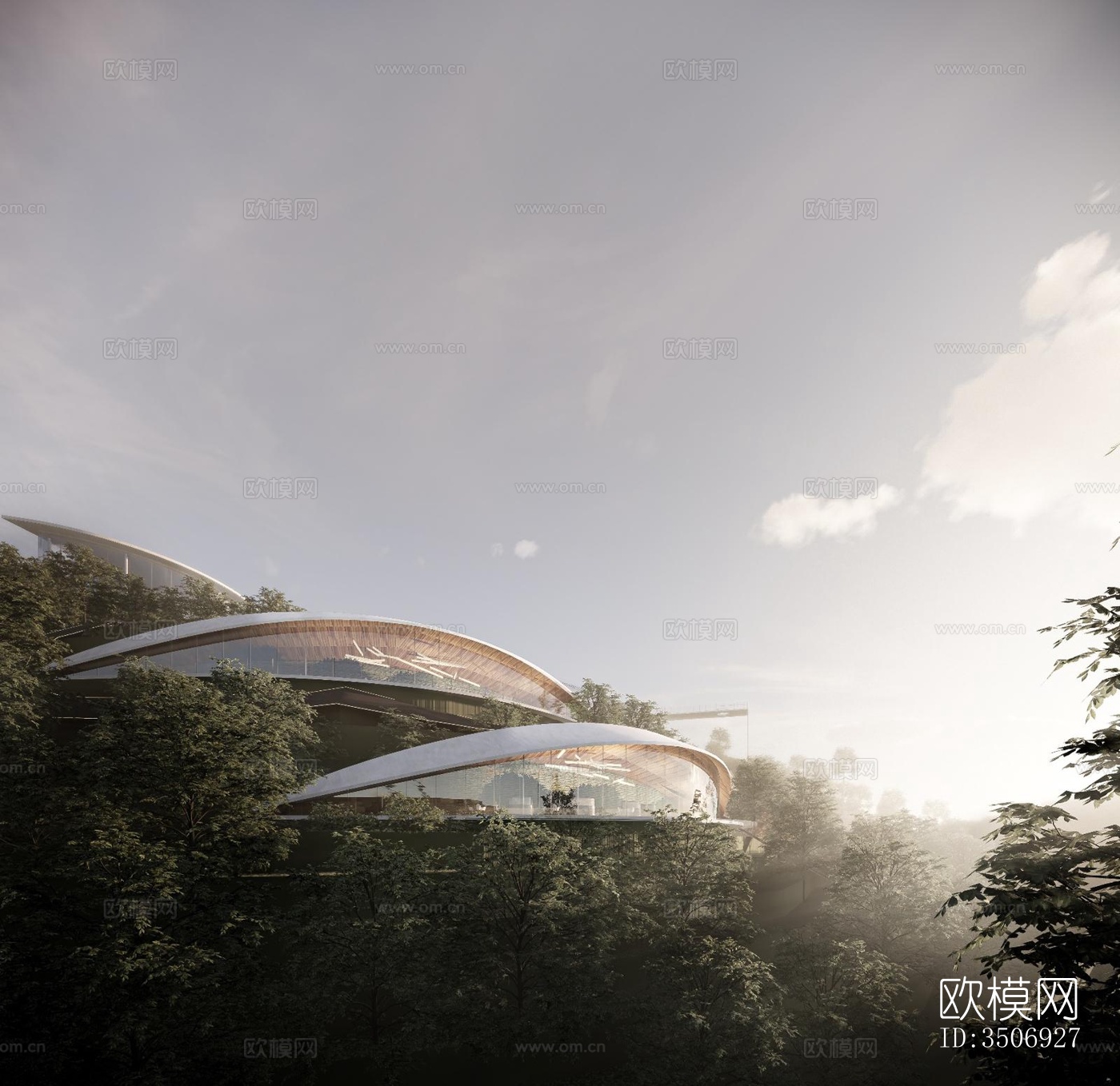 现代售楼处效果图下载（渲染图2）