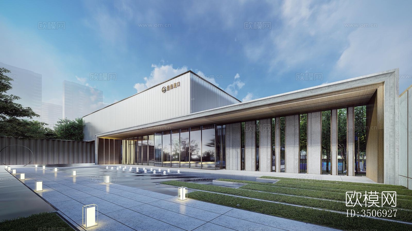 现代售楼处效果图下载（渲染图6）