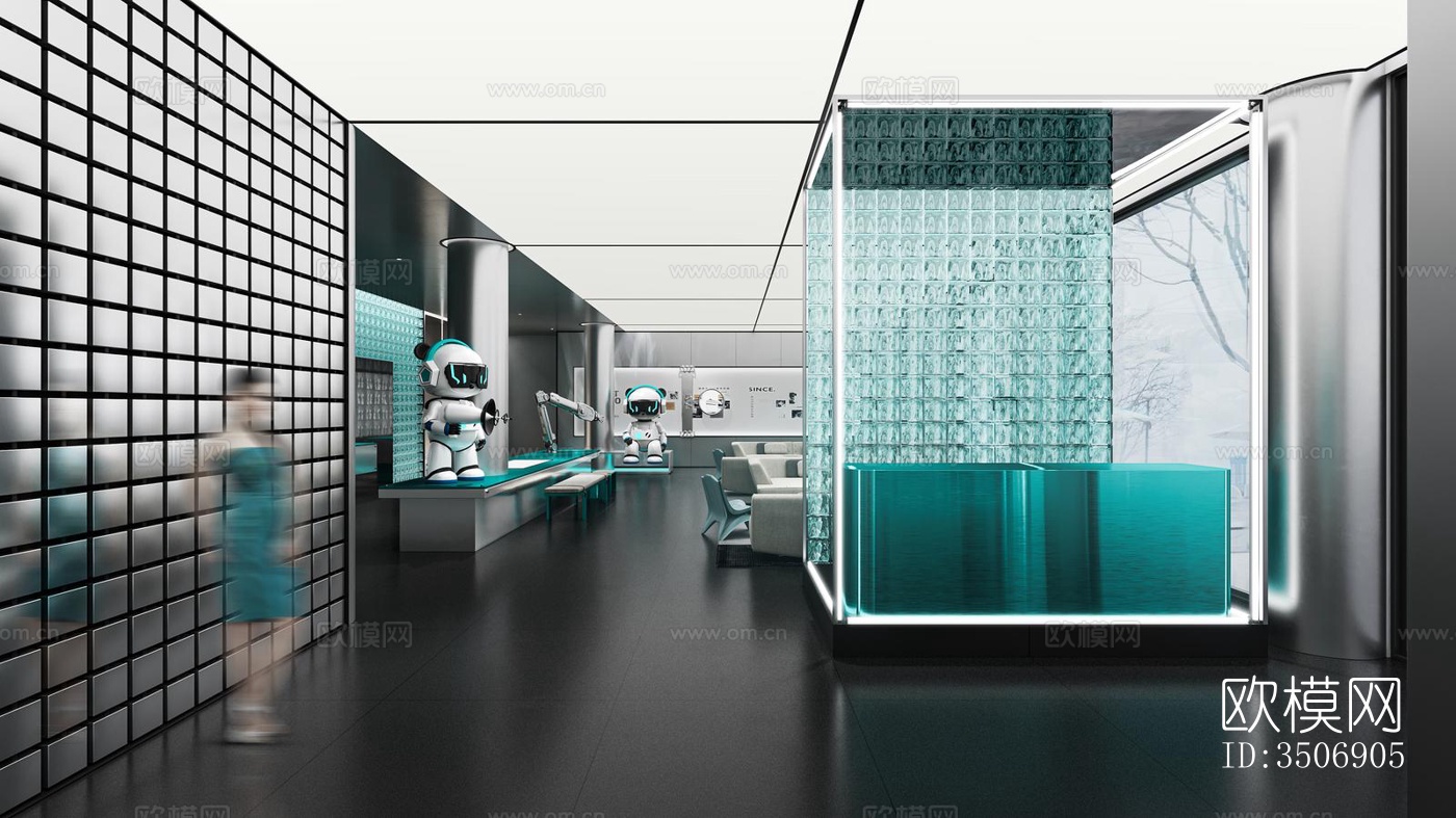 现代售楼处效果图下载（渲染图9）