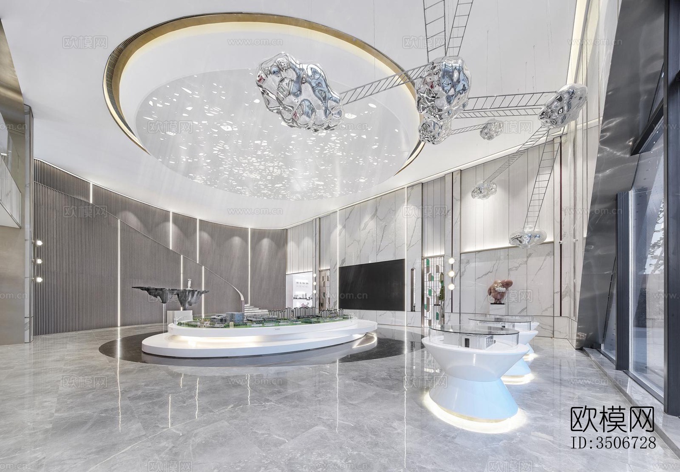 现代售楼处效果图下载（渲染图10）