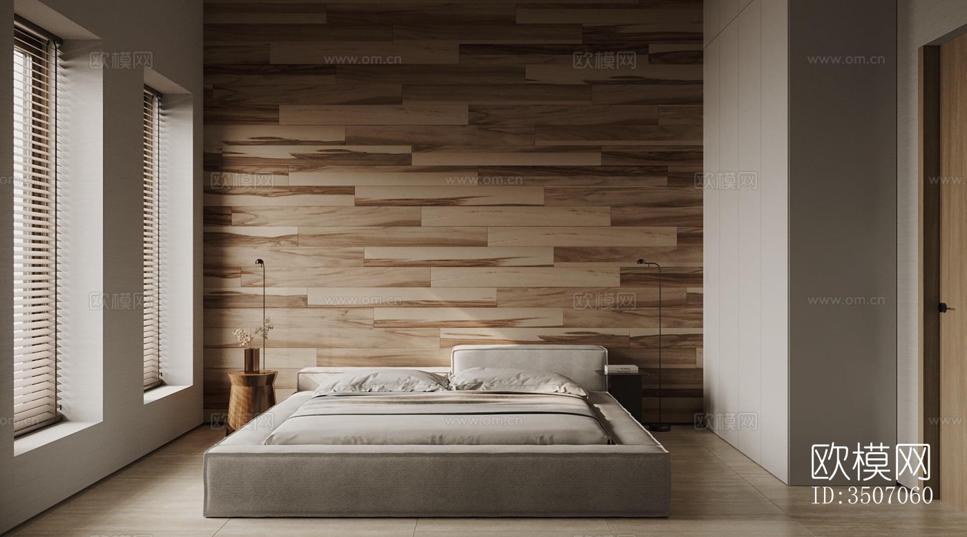 现代大平层效果图下载（渲染图5）