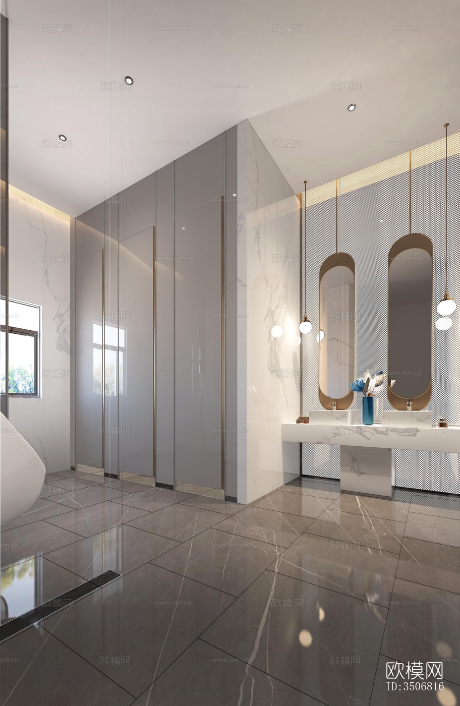 现代售楼处效果图下载（渲染图3）