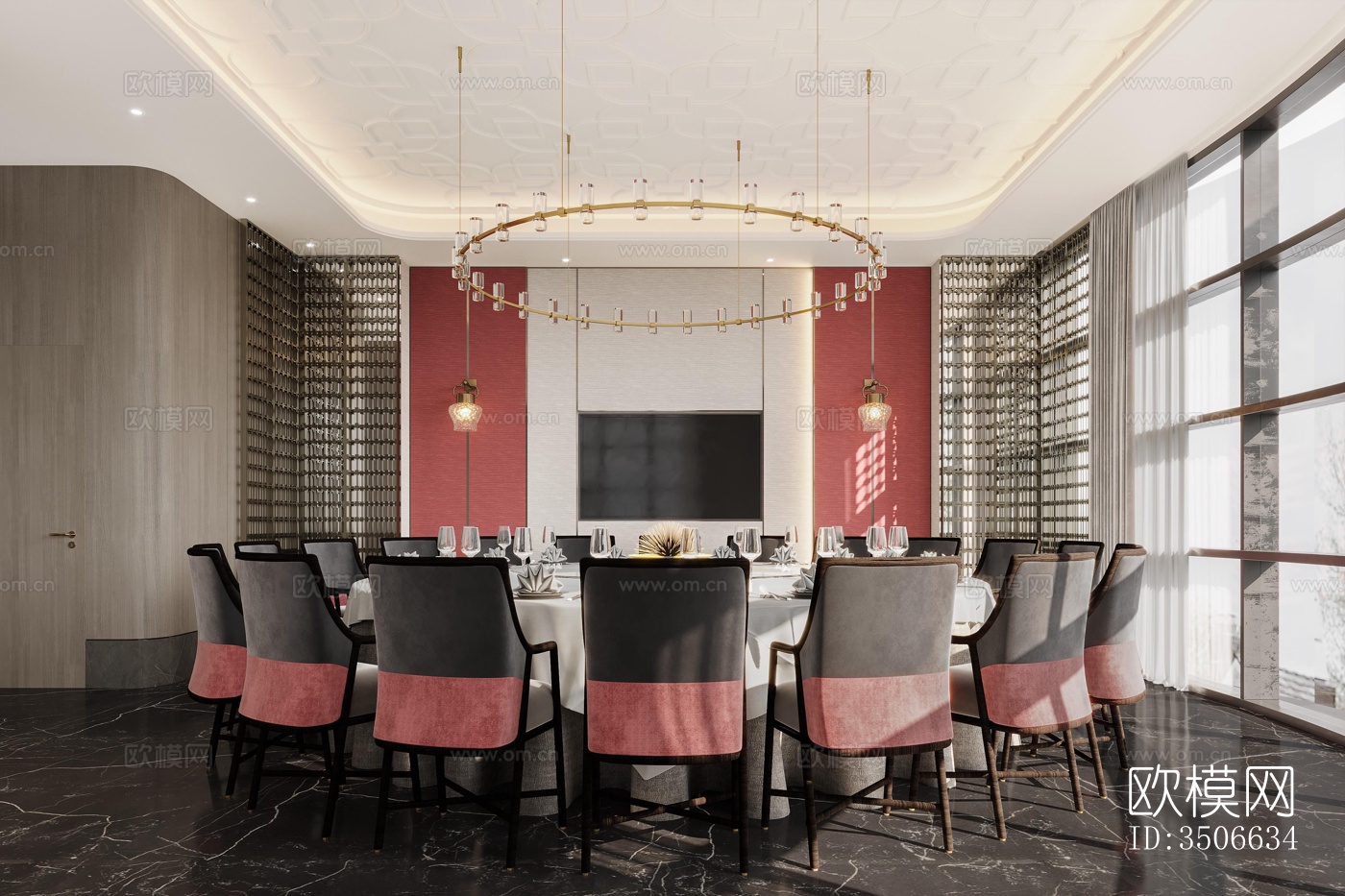 现代售楼处效果图下载（渲染图1）