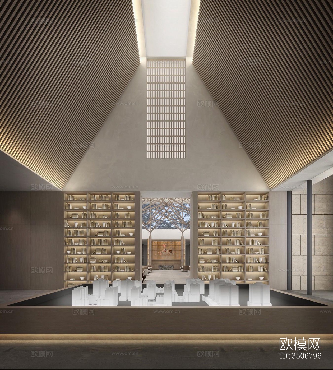 现代售楼处效果图下载（渲染图2）