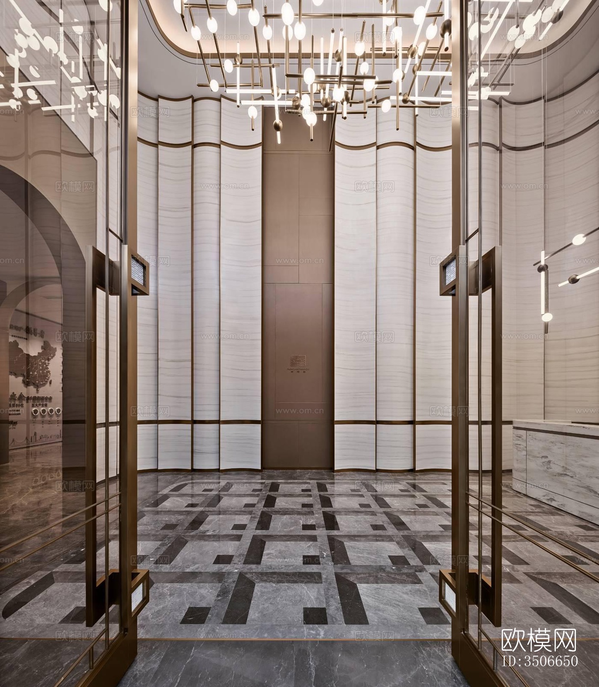 现代售楼处效果图下载（渲染图12）