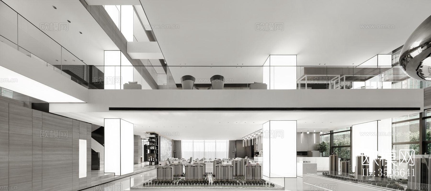 现代售楼处效果图下载（渲染图19）