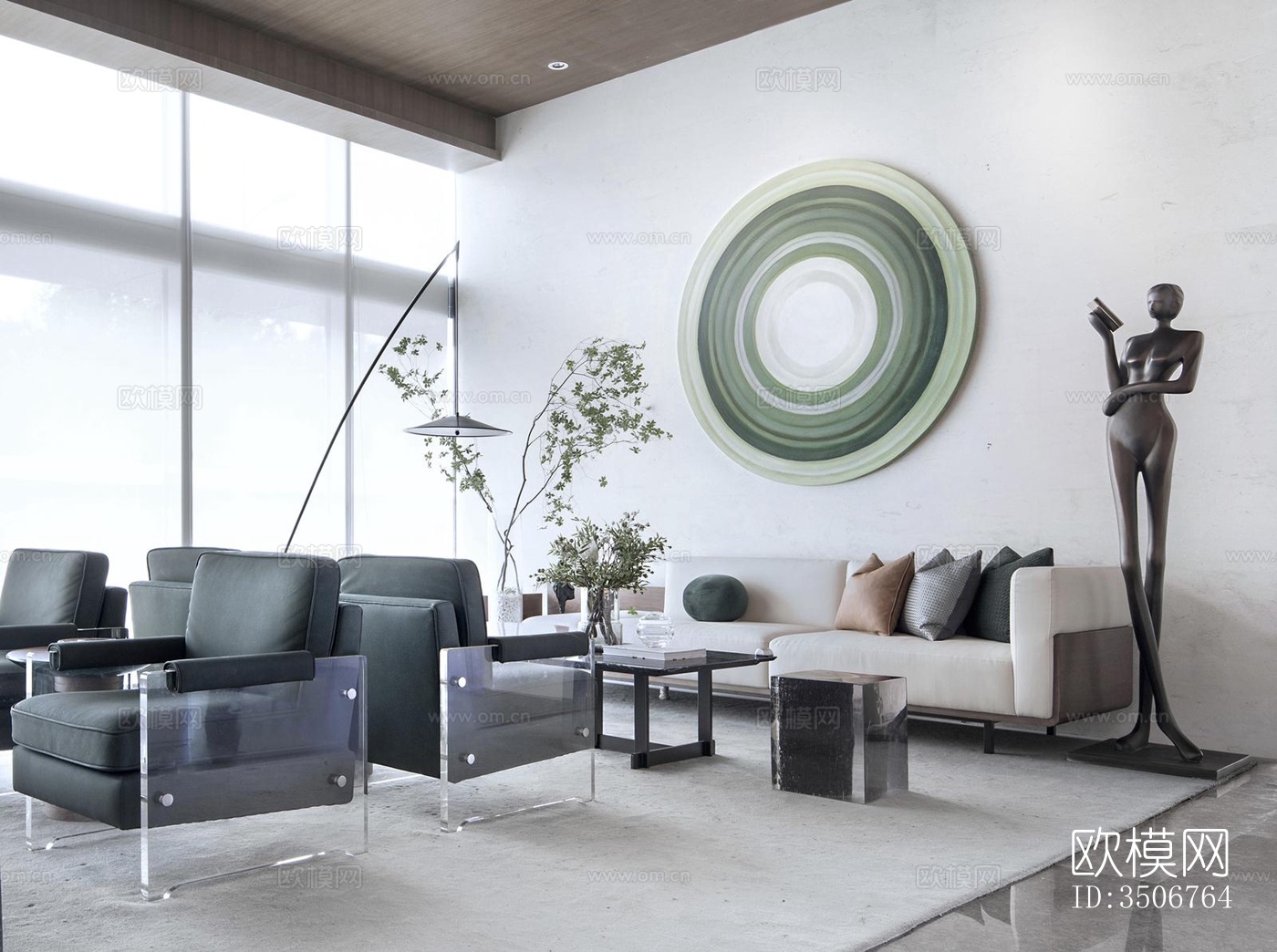 现代售楼处效果图下载（渲染图5）