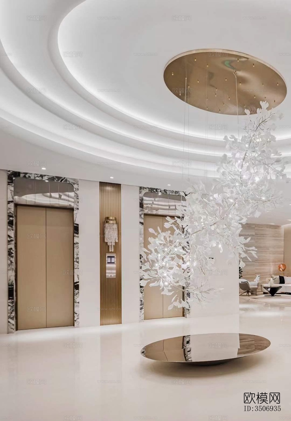 现代售楼处效果图下载（渲染图2）