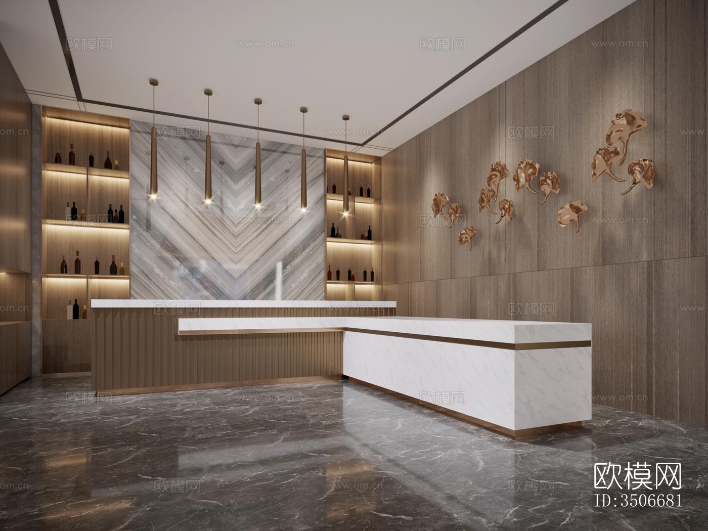 现代售楼处效果图下载（渲染图4）