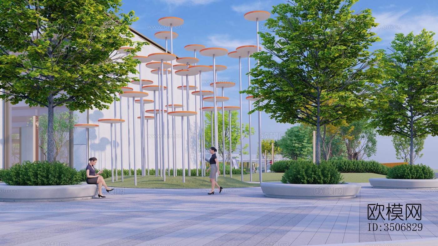 现代售楼处效果图下载（渲染图13）