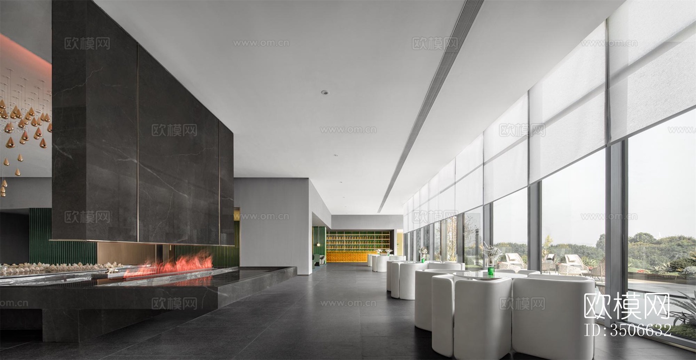 现代售楼处效果图下载（渲染图9）