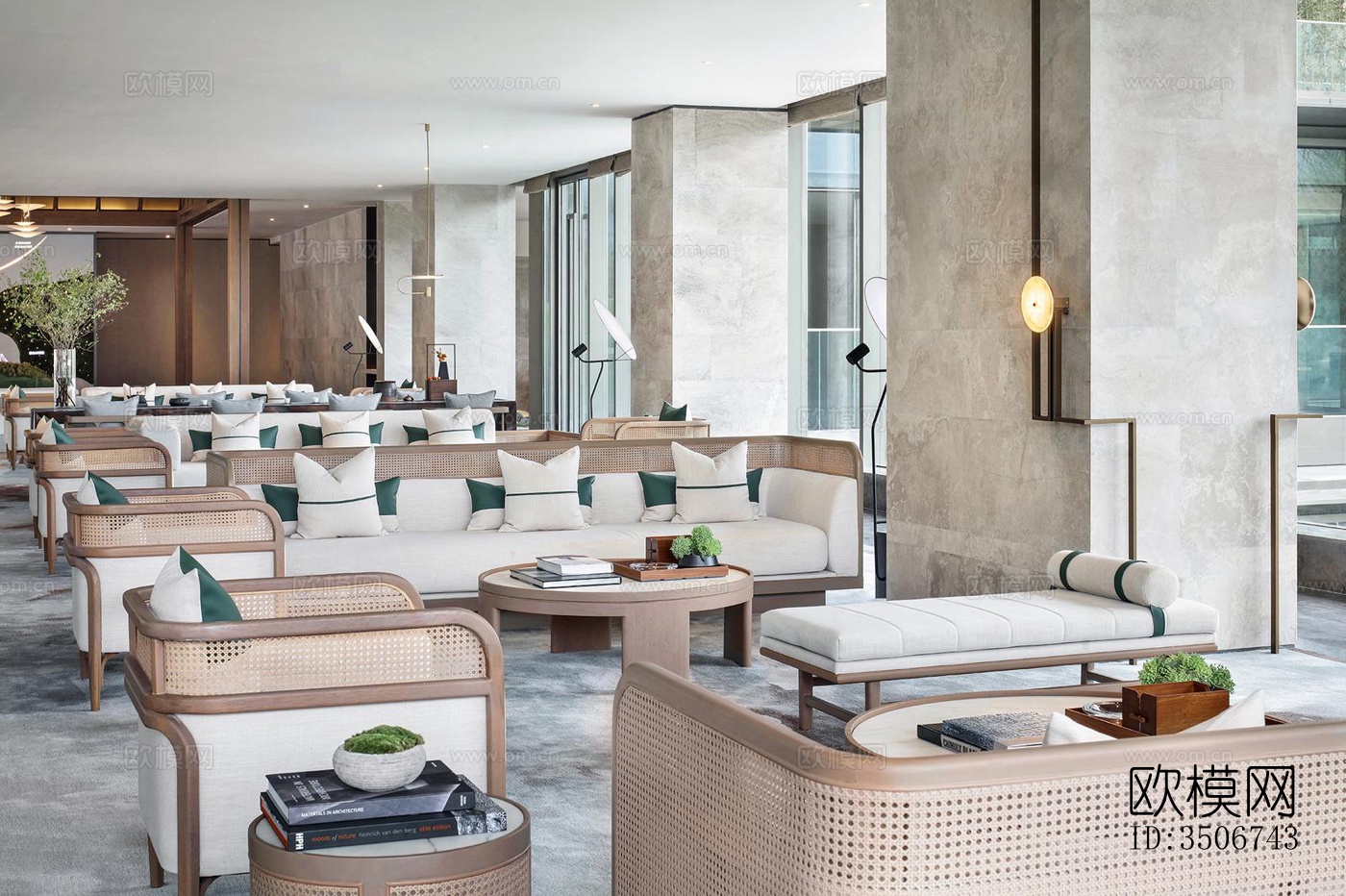 现代售楼处效果图下载（渲染图7）