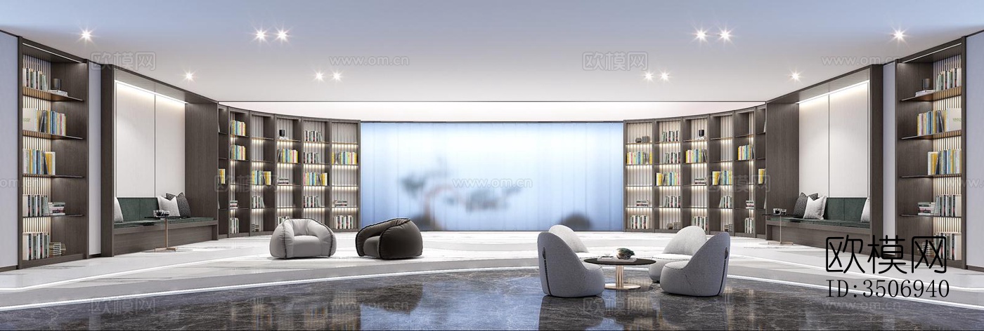 现代售楼处效果图下载（渲染图5）