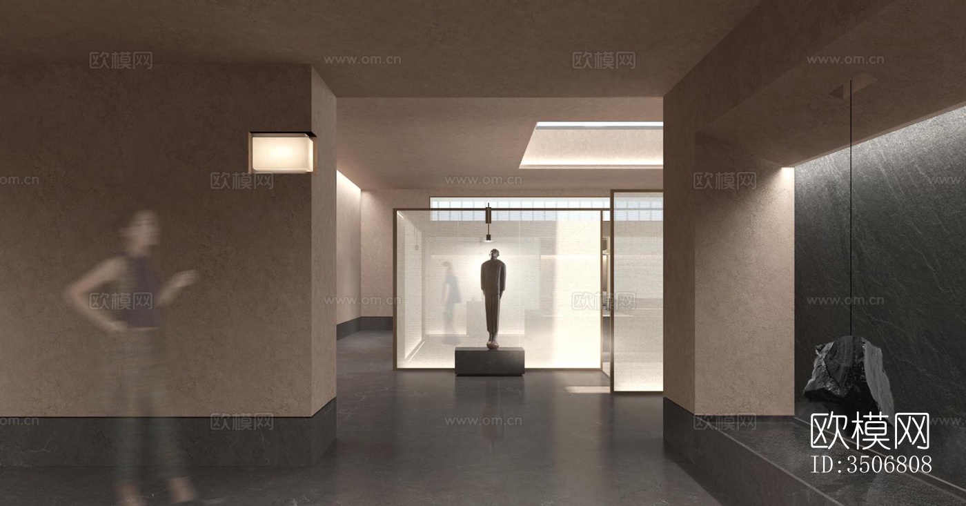 现代售楼处效果图下载（渲染图2）