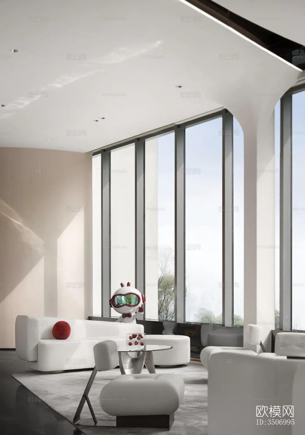 现代售楼处效果图下载（渲染图2）