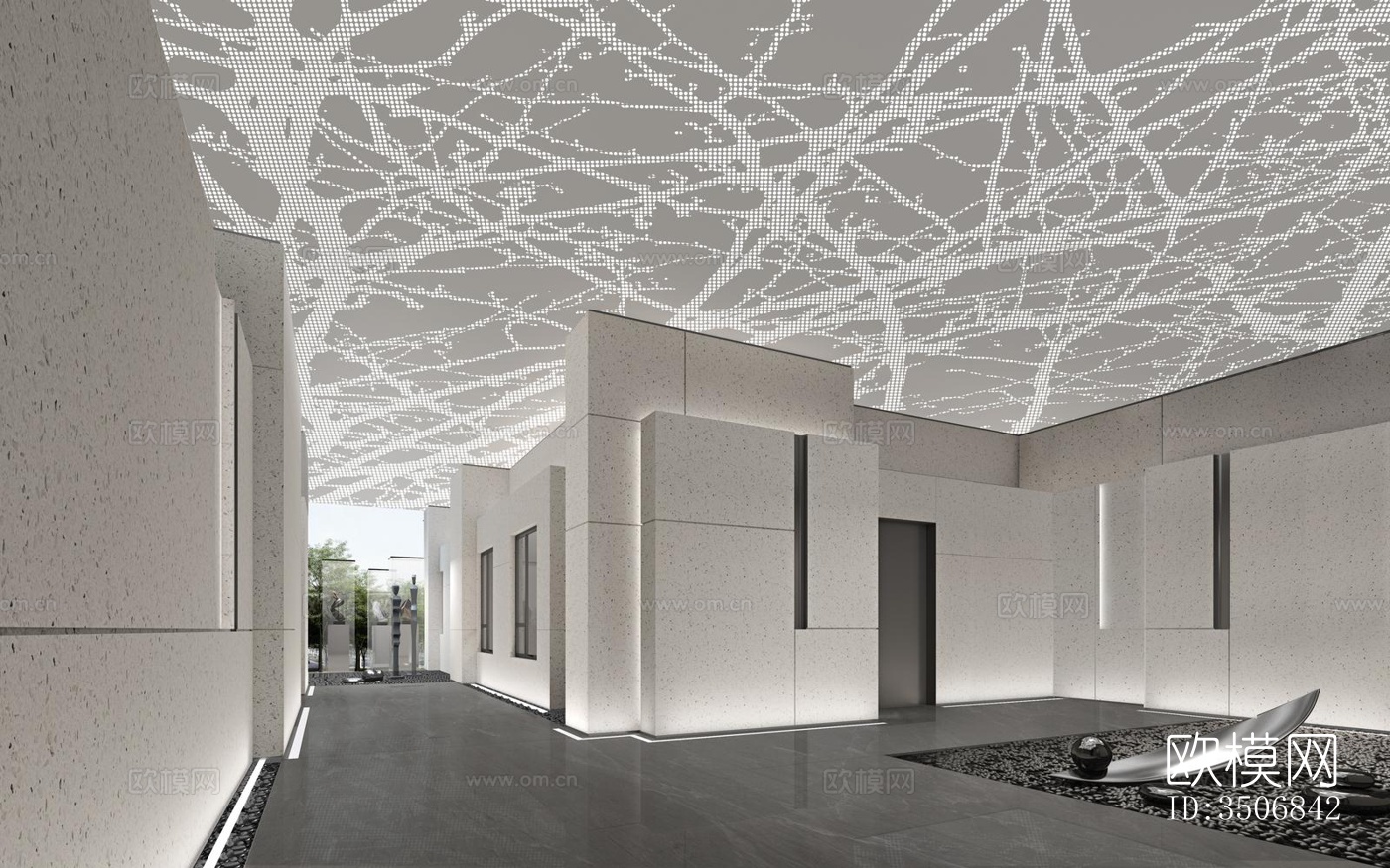 现代售楼处效果图下载（渲染图4）