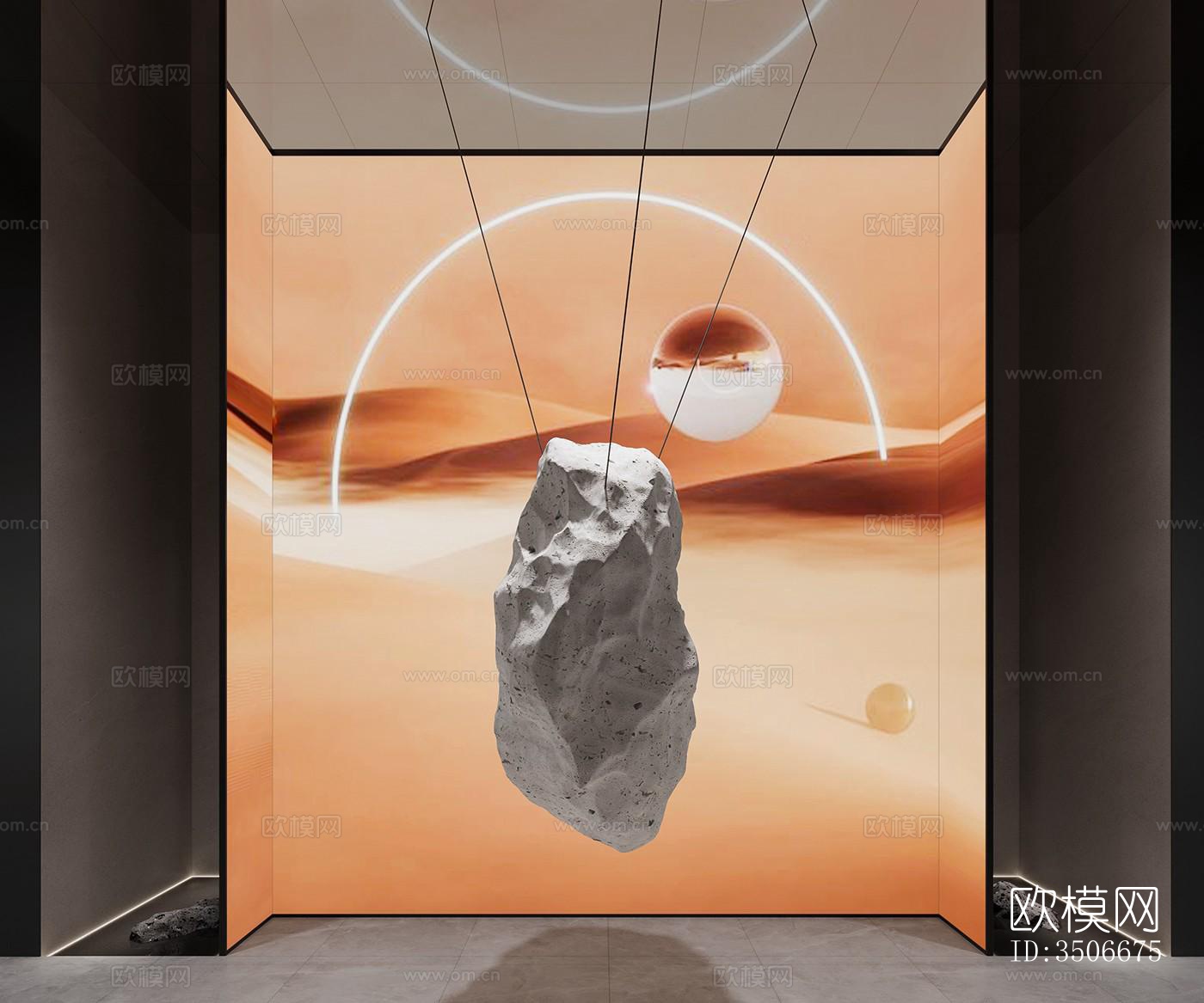 现代售楼处效果图下载（渲染图3）