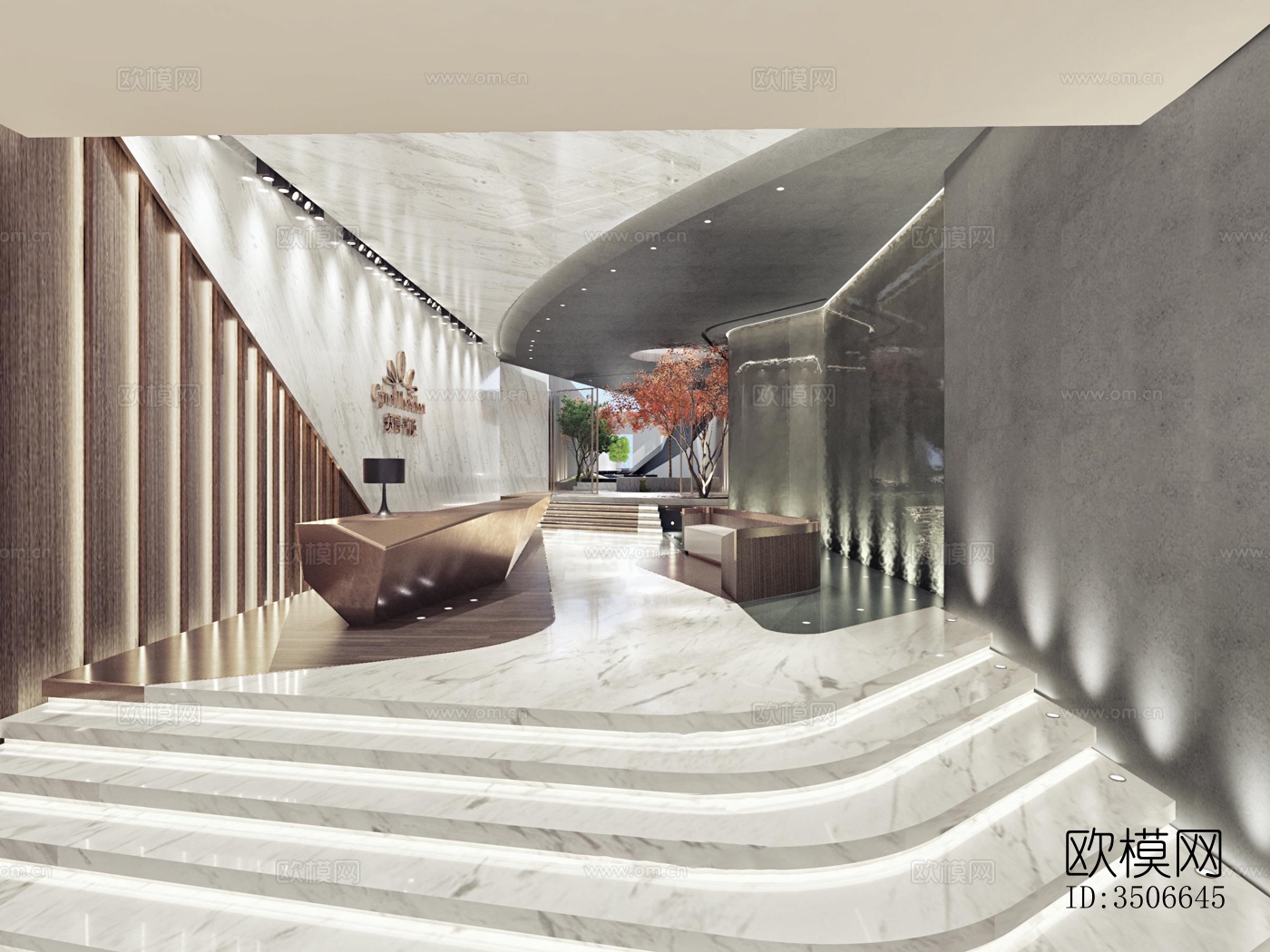 现代售楼处效果图下载（渲染图6）