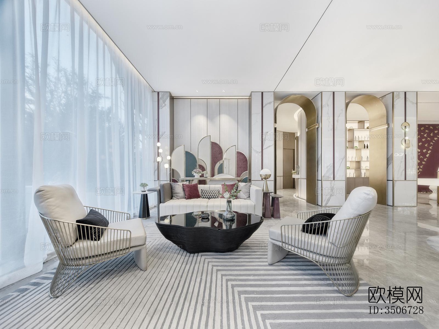 现代售楼处效果图下载（渲染图16）