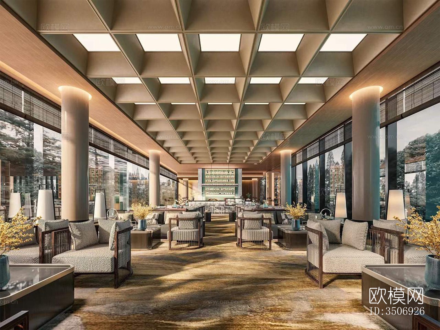 现代售楼处效果图下载（渲染图6）