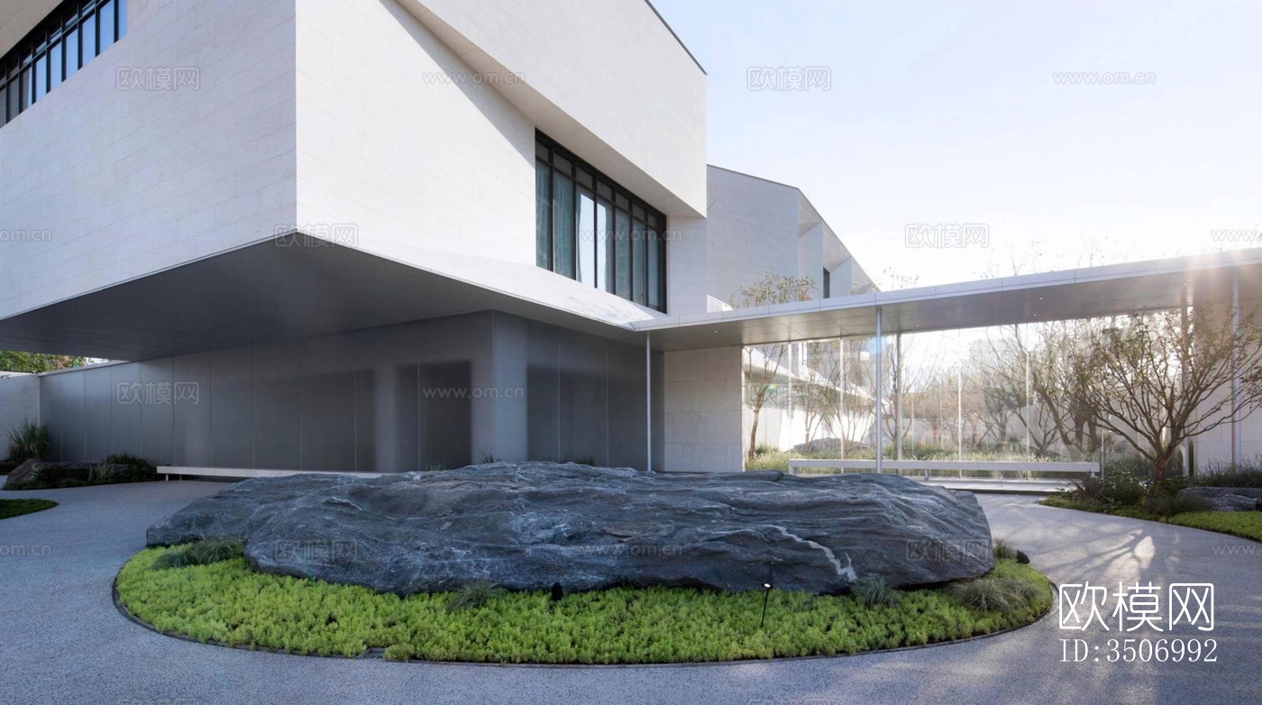 现代售楼处效果图下载（渲染图3）