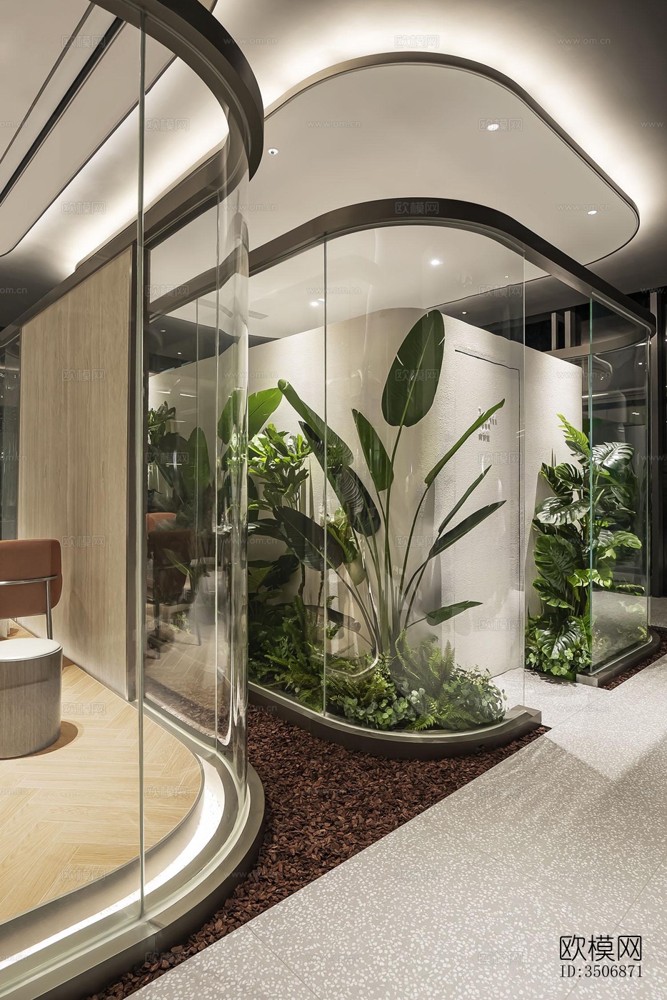 现代售楼处效果图下载（渲染图13）