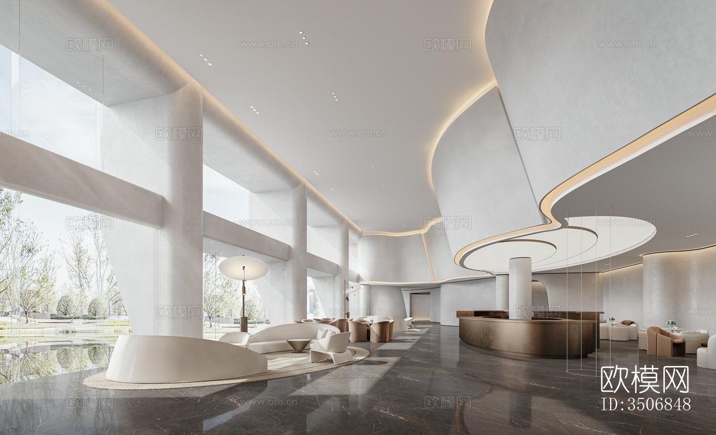 现代售楼处效果图下载（渲染图8）