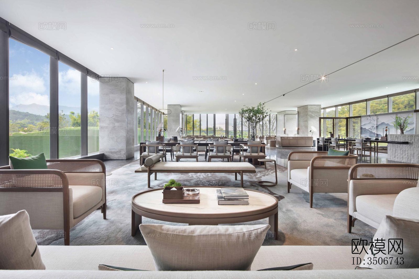 现代售楼处效果图下载（渲染图6）