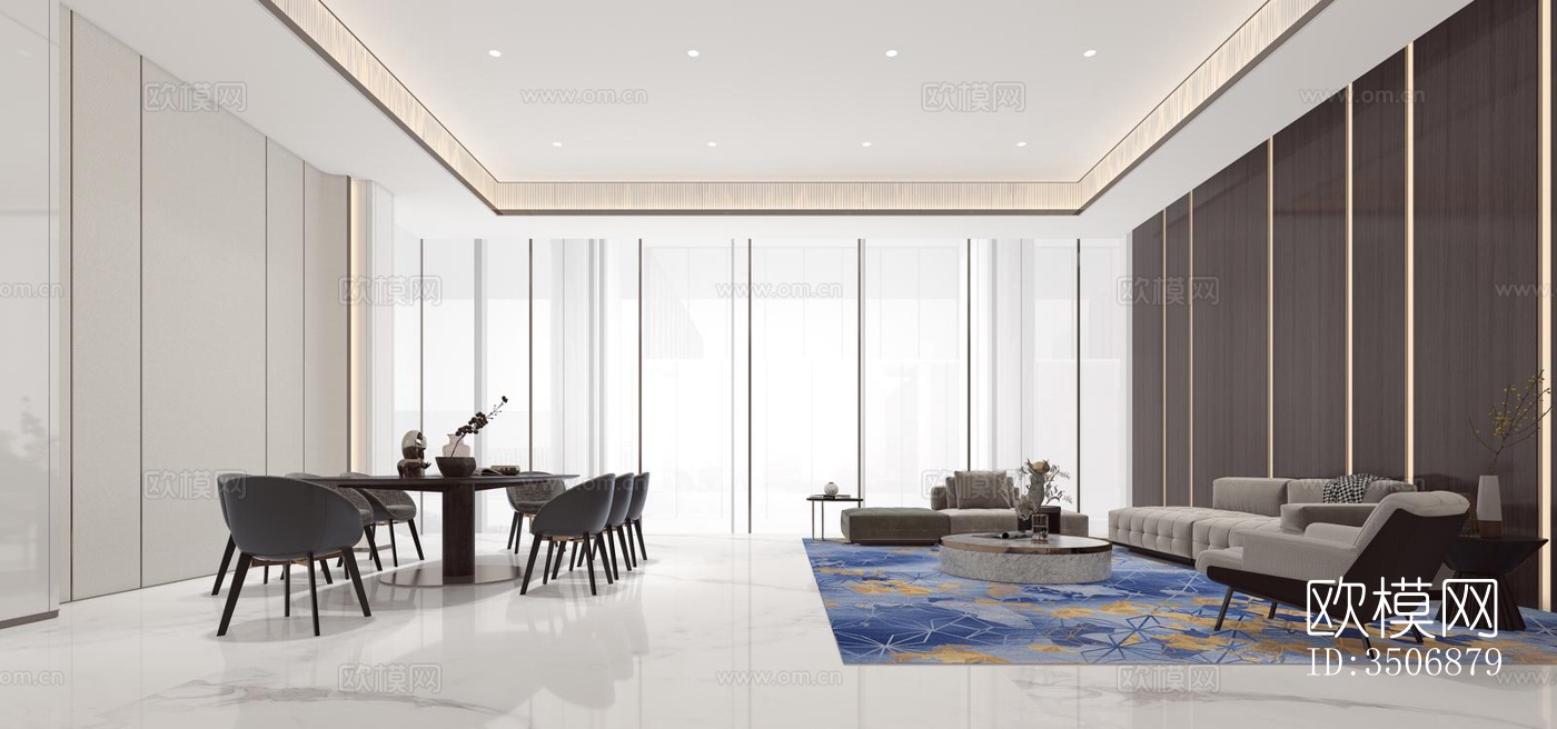 现代售楼处效果图下载（渲染图11）