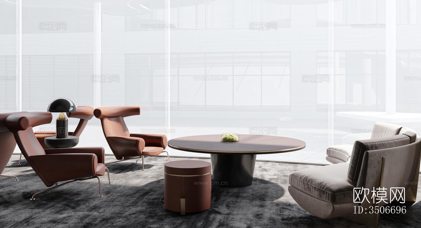 现代售楼处效果图下载（渲染图3）