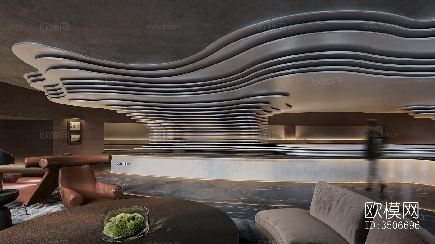 现代售楼处效果图下载（渲染图4）