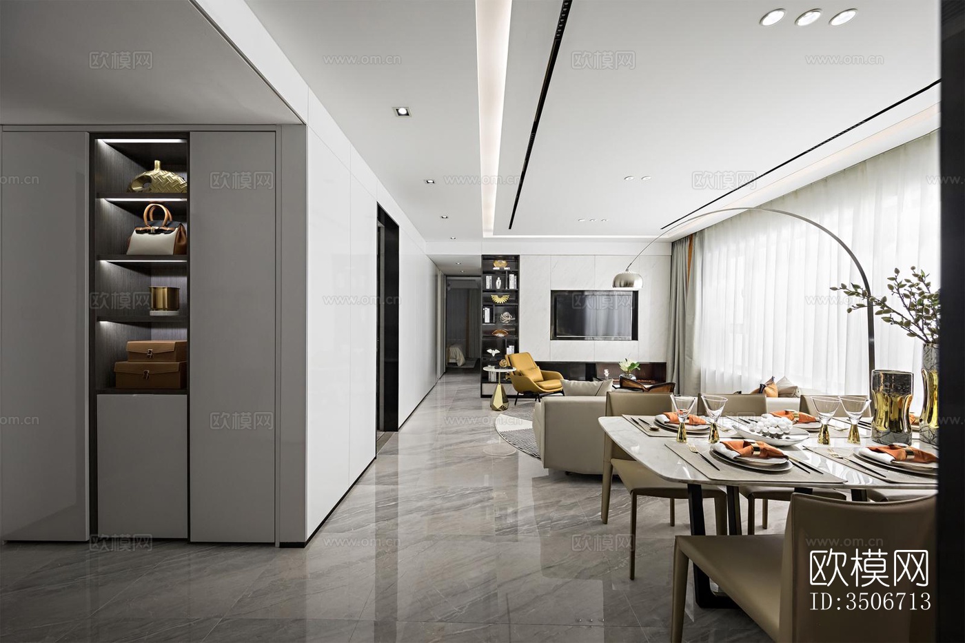 现代售楼处效果图下载（渲染图6）