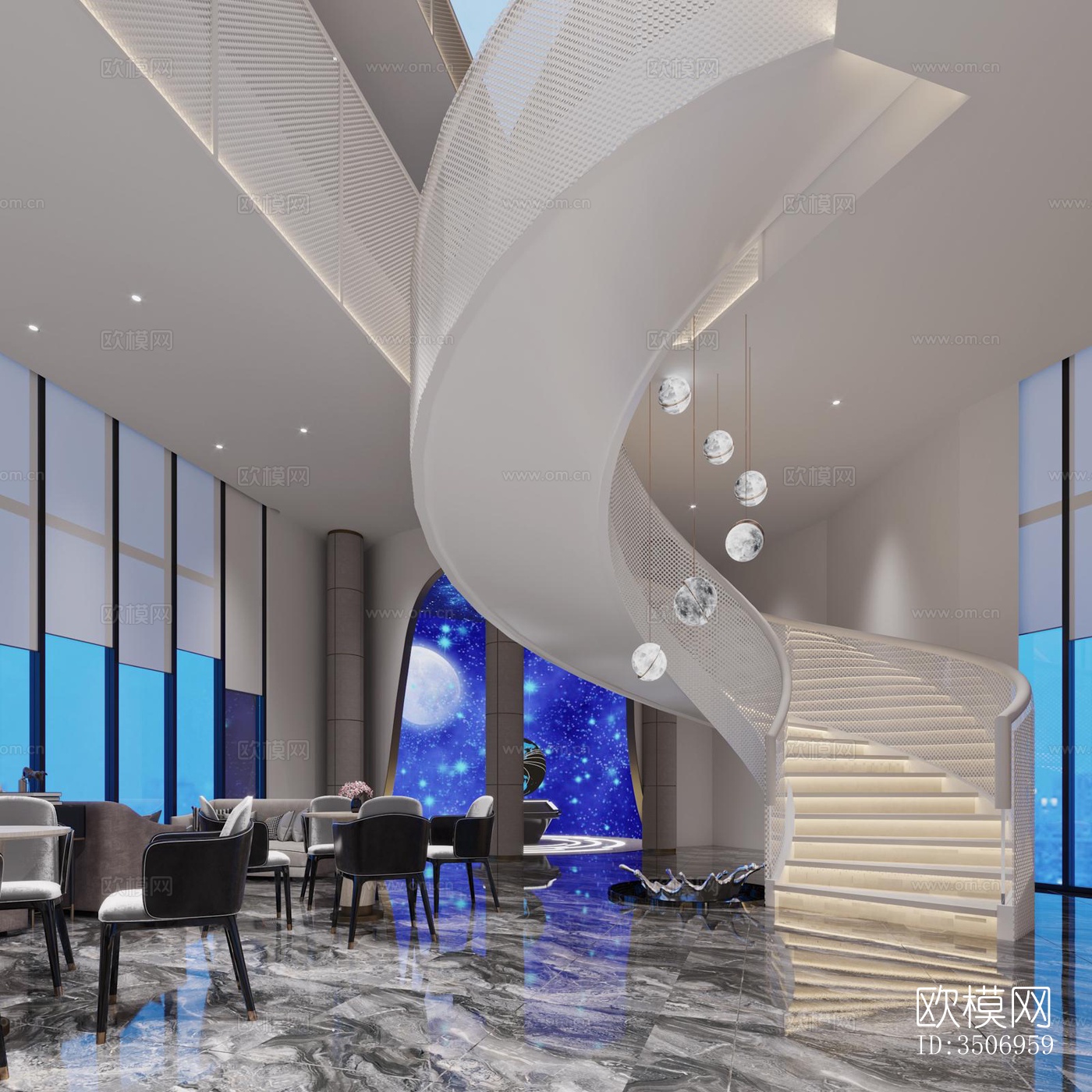 现代售楼处效果图下载（渲染图8）